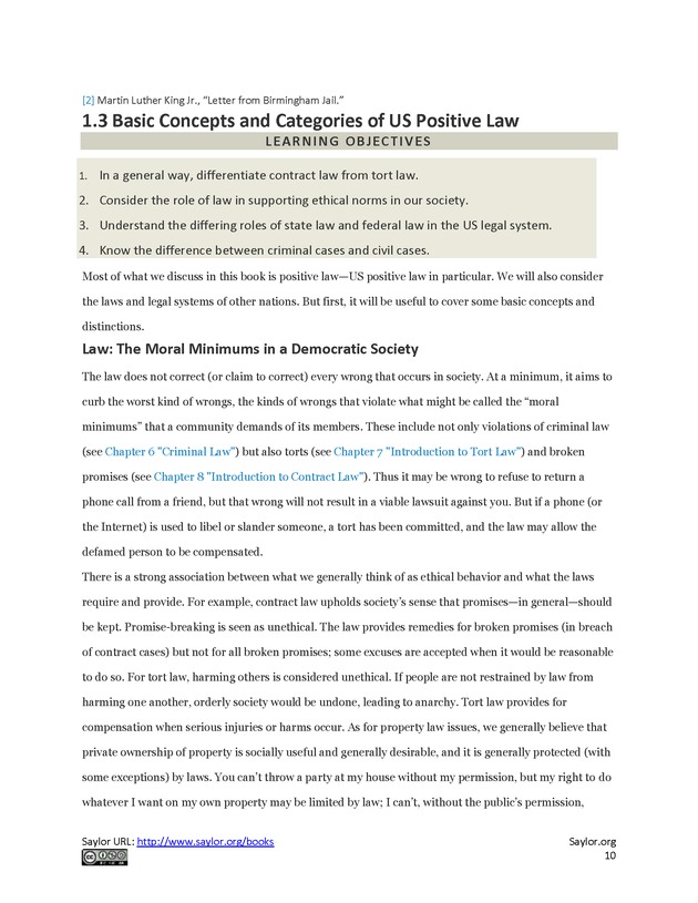 Business Law and the Legal Environment - Page 10